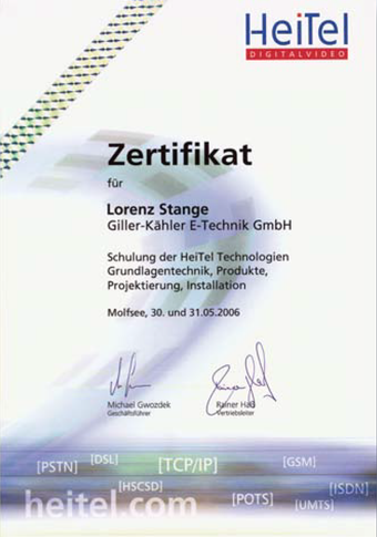 Zertifikate HeiTel